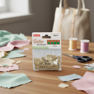 Bottoni a pressione Ilan 12mm colore albicocca 20 pezzi per abbigliamento e artigianato - Product Image 3