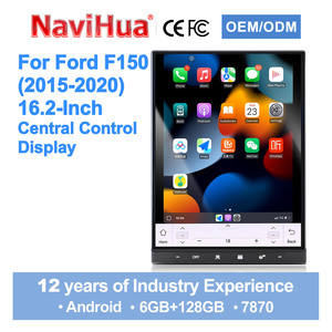 Radio para Auto Navihua con Pantalla Táctil de 16.2 Pulgadas, Android, GPS, Navegación, Multimedia, Carplay, Autoestéreo para Ford F150 2015-2020, Nuevo Diseño - Product Image 1