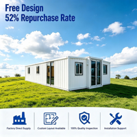 Maison conteneur de luxe en acier préfabriquée de haute qualité, extensible, 20, 30, 40 pieds, 2, 3, 4 chambres, couleurs personnalisables, modulaire, 5