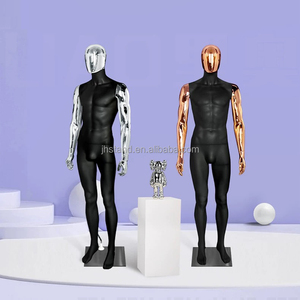 Mannequin <span class=keywords><strong>Homme</strong></span> <span class=keywords><strong>Musclé</strong></span> en Gros Or Argent Noir pour Présentation de Vêtements de Sport - Product Image 6