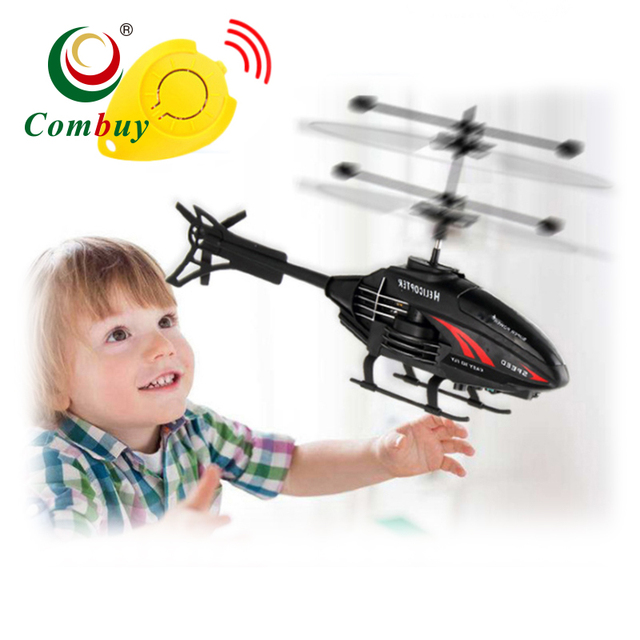 Electric Mini Plastic 4-Channel Helicopter Hand Induction Flying Toy Water Droplets-Beginner-Friendly Indoor-Outdoor Smart Toy