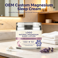 Crème de Nuit Apaisante au Magnésium Naturel Marque Blanche – Lotion Corporelle Relaxante et Richement Enrichie en Minéraux pour un Sommeil Réparateur