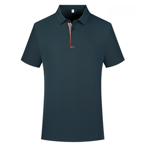 Kunden spezifisches schnell trocknendes Seiden polos hirt mit Knopf dekoration Kurzärmliges Corporate Advertising Team Print Arbeits kleidung