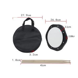 Juego de metrónomo de almohadilla de práctica, almohadilla silenciosa con bolsa de almohadilla de tambor, <span class=keywords><strong>baquetas</strong></span>, instrumento de percusión, accesorios de entrenamiento - Product Image 2