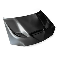 Capot de voiture noir pour capot en aluminium de style Chrysler 2011-2023 Hellcat avec lunette ventilée 300