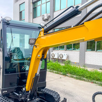 Excavadora Kubota de Gran Potencia, Miniexcavadora sin Cola, Fácil de Operar, Equipo Agrícola de Alta Eficiencia para Jardinería