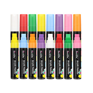 <span class=keywords><strong>Pennarelli</strong></span> Acrilici Colorati di Grande Formato <span class=keywords><strong>con</strong></span> Clip per Roccia, Metallo, Vetro e Tessuto, Disponibili OEM/ODM - Product Image 3