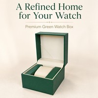 Boîte à montre en cuir avec logo personnalisé, boîte de rangement pour bijoux en cuir de luxe, doublure en cuir carrée, pour boutique de cadeaux