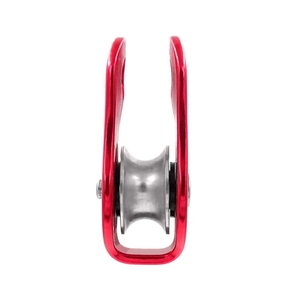 Polea de aluminio para uso con cuerdas textiles estáticas y dinámicas, certificado ce, polea de rescate pequeña fija - Product Image 3