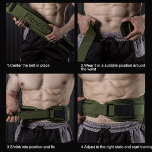 Ceinture de musculation personnalisée pour hommes et femmes, soutien dorsal en EVA pour squats, avec système de verrouillage automatique, respirante, pour la musculation - Product Image 2