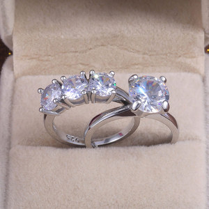 Anello Scintillante Classico per Donne, Gioielli Eleganti alla Moda, Vendita all'Ingrosso - Product Image 1