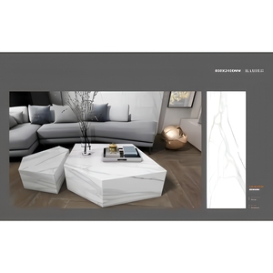 Dalles en porcelaine polies et émaillées 800x2400 mm, 15 mm d'épaisseur, aspect marbre, pierre frittée pour revêtements de sol et meubles d'intérieur - Product Image 1