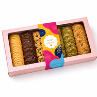 Bande de ceinture personnalisée imprimée et estampée à chaud pour boîtes d'emballage alimentaire (Boîte à manchon en carton de forme rectangulaire, petite série)
