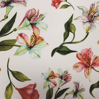 Échantillon gratuit tissu en polyester à impression numérique imperméable à l'eau et motifs de roses divers pour sac et bagage de tente