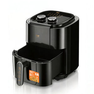 <span class=keywords><strong>Friteuse</strong></span> à air manuelle RAF 4.0L R.5373 1200W avec minuterie de 0 à 60 minutes, panier <span class=keywords><strong>facile</strong></span> à <span class=keywords><strong>nettoyer</strong></span>, cuisson à faible teneur en huile pour la préparation des repas en famille - Product Image 3