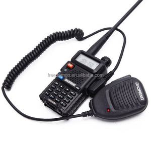 Micrófono de Mano con Altavoz para Walkie Talkie Baofeng, Micrófono PTT con Auricular Tipo K para Accesorios UV-5R BF-888S - Product Image 1