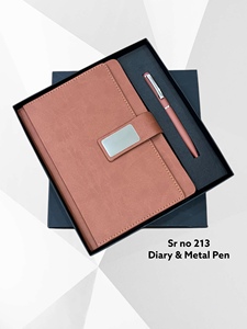 Ensemble cadeau de luxe pour bureau, agenda A5, stylo en métal, carnet en cuir PU relié, avec 100 feuilles, couverture imprimée UV, pour les cadres - Product Image 2