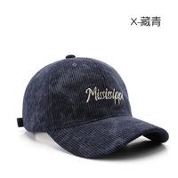 Casquette de baseball personnalisée avec lettres brodées, logo en velours côtelé, vintage, souple, réglable, pare-soleil, chapeau pour femmes, OEM pour hommes, extérieur