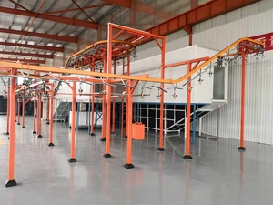 Linha semi automática do revestimento do pó com cabine rápida do revestimento do pó da mudança de cor e equipamento curando-se do forno para o painel do armário - Product Image 4