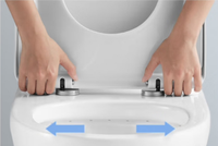 AIDI CE Céramique Salle de bain Cuvette Murale Toilette Sans Monture WC Siège UF Cuvette de toilette suspendue au mur