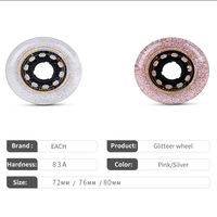 Roues de Patins à Roulettes en Ligne 72mm 76mm 80mm en Caoutchouc PU, Dureté et Taille Personnalisables, Roues de Hockey à Rebond Élevé