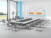 Chaise de formation intégrée avec tableau d'écriture pour salle de conférence, bureau du personnel et salle de réunion