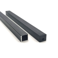 Profilés en aluminium linéaires LED personnalisés YG-1513A 15,2*13 mm, diffuseur en PC en forme de U monté en surface, pour éclairage mural