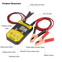 Testeur et kit de nettoyage d'injecteurs de carburant GODIAG GT113 avec 6 tailles d'adaptateurs, 8 modes de pulser pour voitures, motos