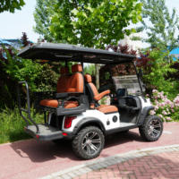 Voiturette de golf électrique 72V 4 places, nouveau design, kart de chasse tout-terrain chinois, 4 roues en aluminium, 5KW, certifiée DOT, 30-50Km/h, 90km d'autonomie
