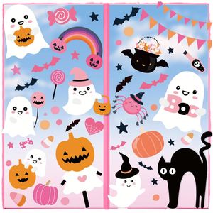 Custom <b>Halloween</b> Window Clings & <b>Stickers</b> Cute Ghost Bat Pumpkin PVC Reusable for Home Classroom Kids Rooms Decorations - Product Image 1