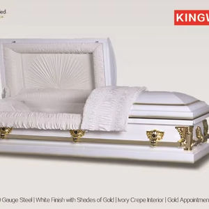 Цена белого гроба KM2003 металлическая шкатулка с металлическим гробом - Product Image 3
