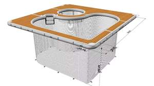Luxuriöser Aufblasbarer Schwimmender Ozeanpool mit Anti-Quallen-Netz Multifunktionales Yacht-Wasserfreizeit-Schwimmdock - Product Image 6