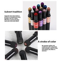 Stylo Magique Air-Cushion pour Nail Art – Sans Poudre Volante ; Effet Miroir ; Poudre de Mica Scintillante ; Motif Laser – Best-seller Transfrontalier