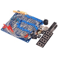 Kit Jam Elektronik Empat Putaran Jam Kontrol Suhu Lampu DS1302 Suku Cadang Produksi DIY LED Putar