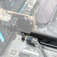 Carte d'extension PCI-E X16 demi-hauteur vers pleine hauteur, adaptateur de test PCIe 5.0 X16, carte de protection, prise en charge de l'alimentation externe