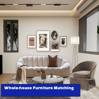 Services de rendu 3D pour la conception d'intérieur et le design harmonisé des meubles du hall d'un hôtel de villégiature en Californie