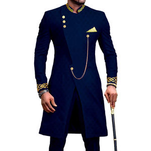 2024 baru modis pakaian Pria Afrika kaus cetak dashiki celana mantel set dua potong pakaian pernikahan Afrika tradisional - Product Image 6