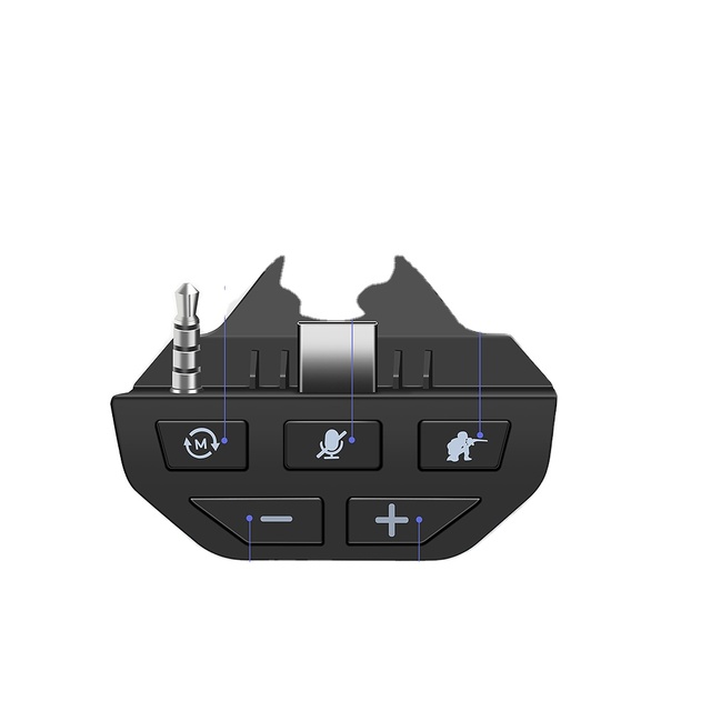 Black Stereo Headset Adapter Controller Audio Adapters Headphone Converter for Serie X and Other Game Accessories xbox One