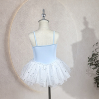 Offres Spéciales populaire bonne qualité jolies filles enfants danse Performance bleu maille polyester ballet tutu robe