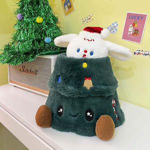 Adorable Bolsa de Peluche con Forma de Árbol de Navidad, Juguete de Conejito de Peluche Ultra Suave, Personalizado, Único, Relleno de Algodón PP - Product Image 2