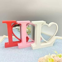 Miroirs magiques décoratifs modernes 2 en 1 personnalisés pour la sublimation, lampe LED, cadre photo pour la Saint-Valentin