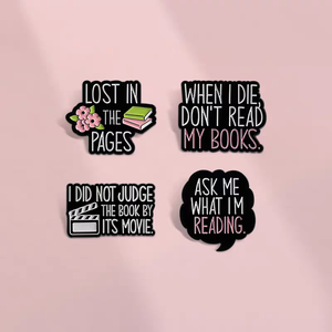 Épingles en émail personnalisées mignonnes en forme de chien - Bijoux sur le thème des animaux - Cadeau pour le Nouvel An, la remise des diplô<span class=keywords><strong>mes</strong></span>, etc. pour les enfants et les amis - Épingles pour livres - Product Image 3