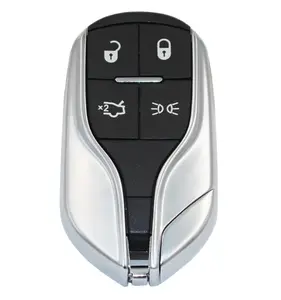玛莎拉蒂总裁吉卜力Quattroporte Levant更换钥匙包的4按钮远程智能豪华汽车钥匙壳Fob