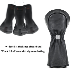 Housse de protection pour driver de golf en cuir véritable de vachette, couleur verte, en stock - Product Image 5
