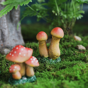Adornos de Resina en Forma de Hongo, Decoración de Jardín en Miniatura, Paisaje de Musgo para Interiores y Exteriores, Manualidades DIY, Regalo para Decoración de Jardín - Product Image 4