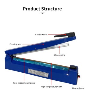 Scelleuse <span class=keywords><strong>thermique</strong></span> manuelle 400 mm à succès – Appareil de thermoscellage portable pour sacs plastiques, films et emballages alimentaires - Product Image 5