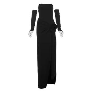 Robe de soirée sexy pour femme, de haute qualité, OEM, couleur unie, dos nu, printemps-été, tenue personnalisée pour club de nuit - Product Image 5
