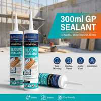 Mastic silicone acétique DIY GP : Colle étanche facile à appliquer pour la réparation de vitres d'aquariums et les projets de calfeutrage domestique