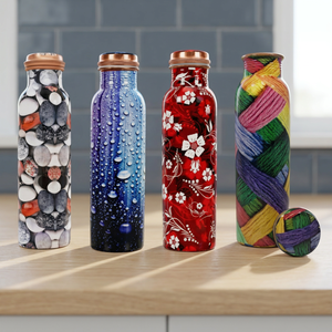 Finest Quality Eco-Friendly Copper Bottles Gift Sets Customizable Design Durable Anti-corrosion Coating Dishwasher Safe Outdoor - Product Image 1
