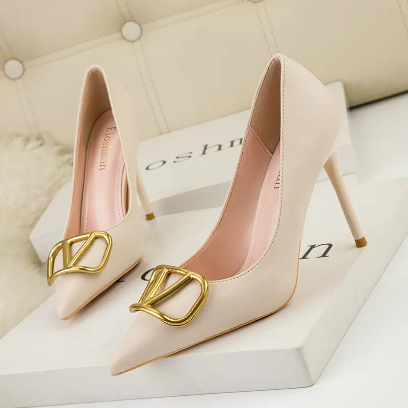 Wholesale high-quality designer leather Sandals High Heels women's High Heels dress shoes women's luxury high heels